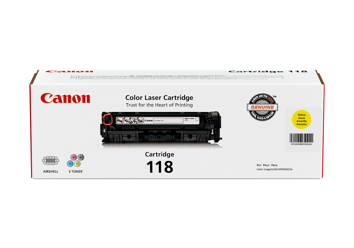Canon 118 Yellow Toner Cartridge (2659B001)