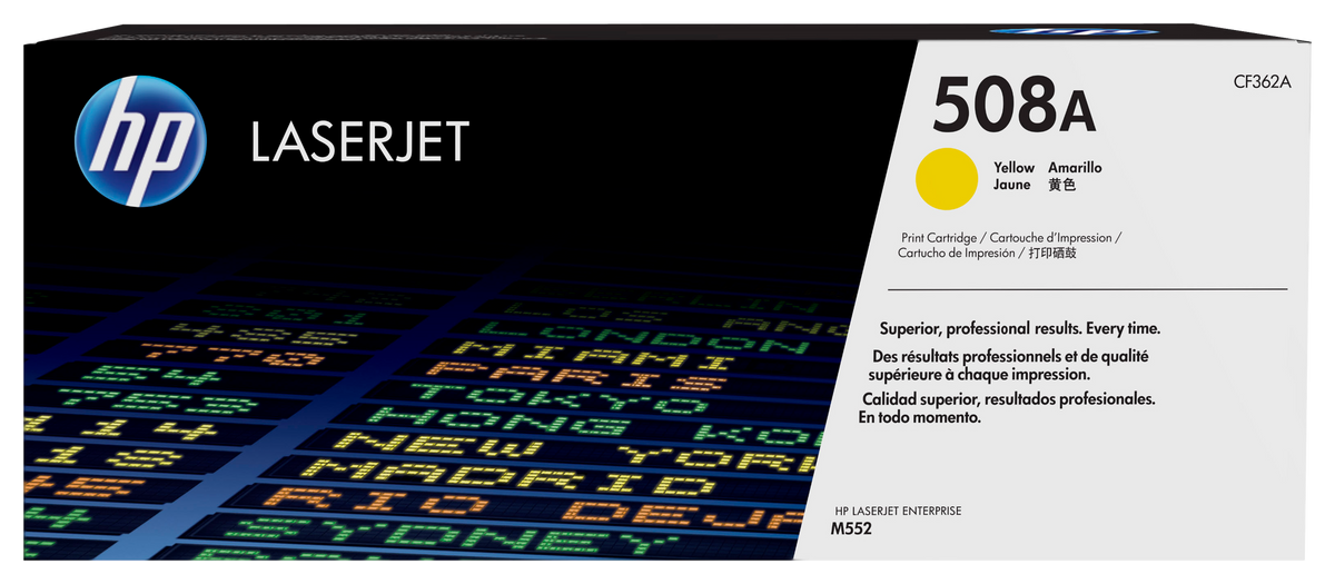 HP 508A Yellow Original LaserJet Toner Cartridge (CF362A)