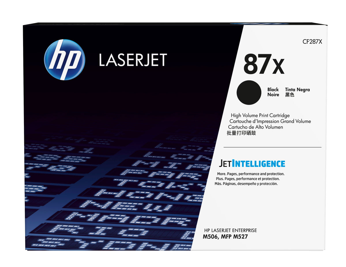HP 87X (CF287X) Original Genuine OEM High-Yield Black Toner