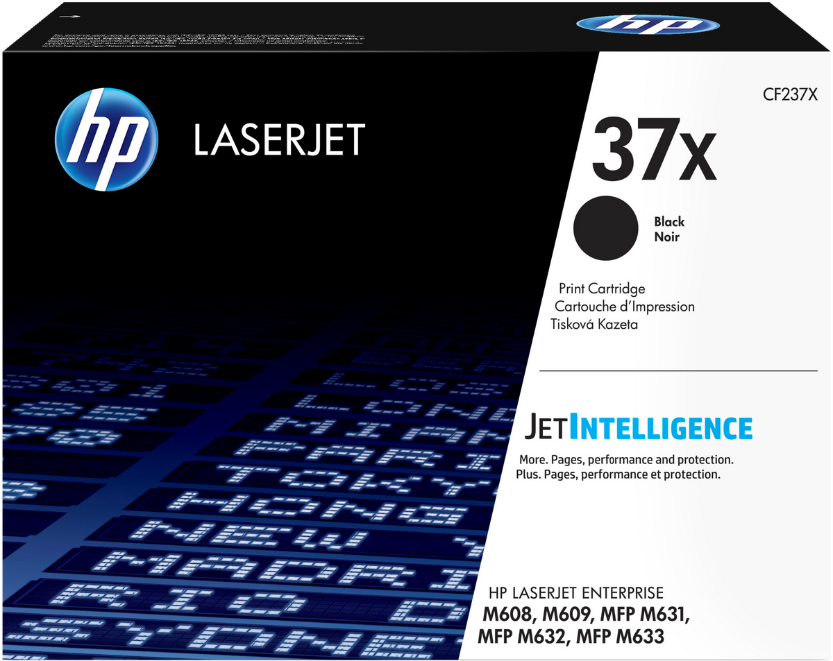 HP 37X High Yield Black Original LaserJet Toner Cartridge (CF237X)