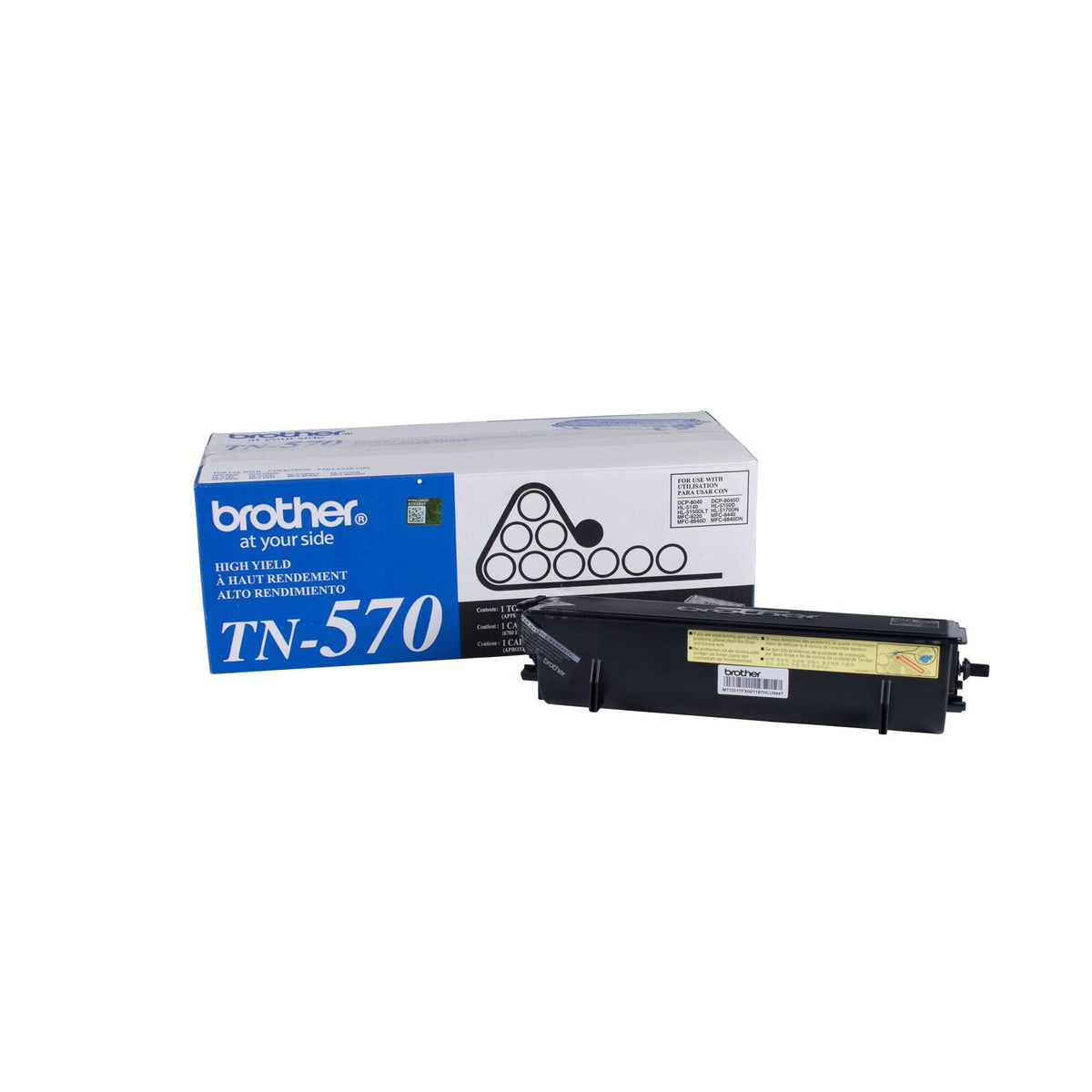 Brother TN570 Black Toner Cartridge, High Yield (TN570) – view 3