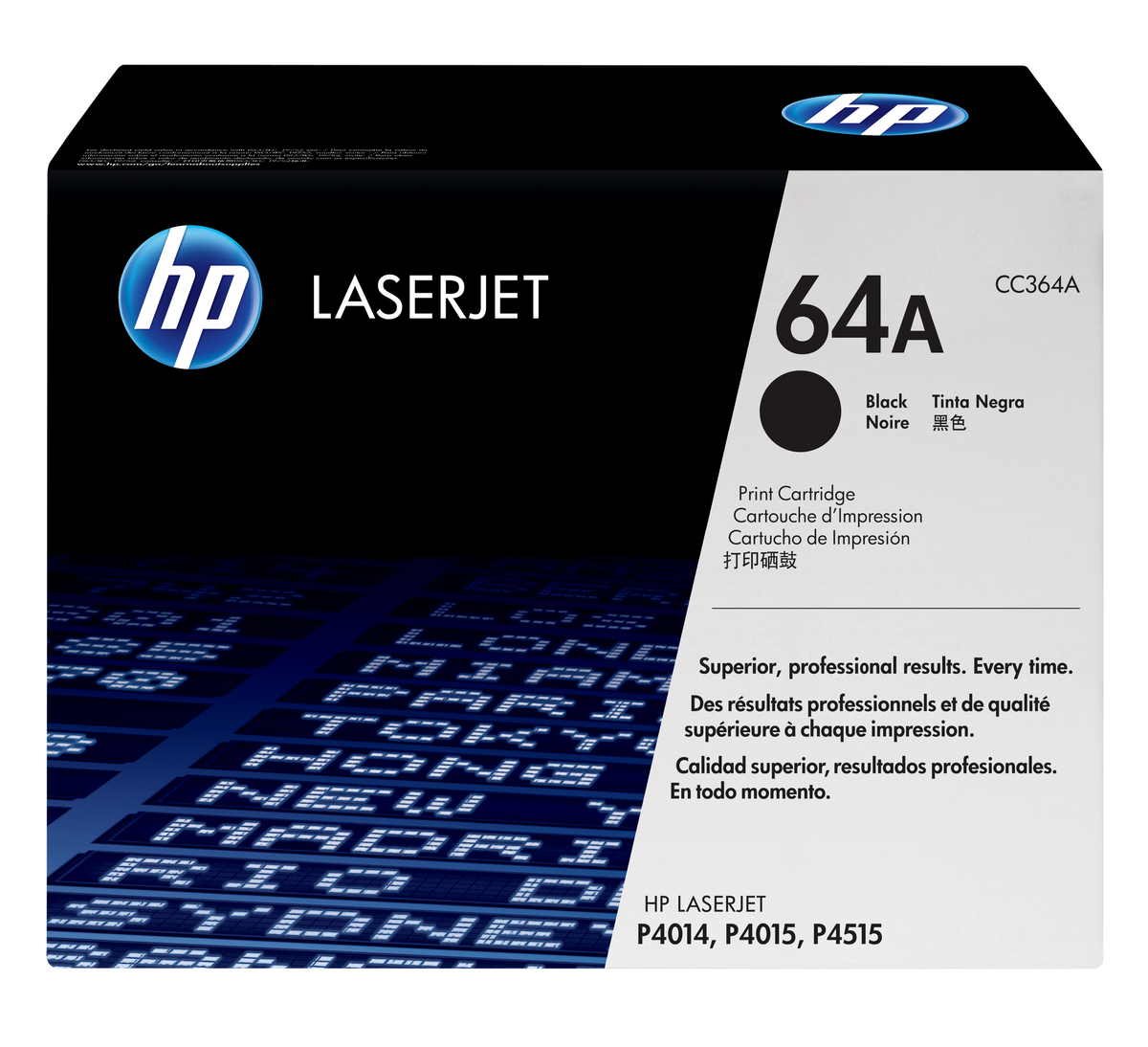 HP 64A Black Original LaserJet Toner Cartridge (CC364A)
