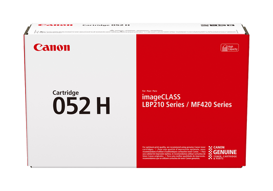 Canon 052 H Black Toner Cartridge, High Capacity (2200C001)
