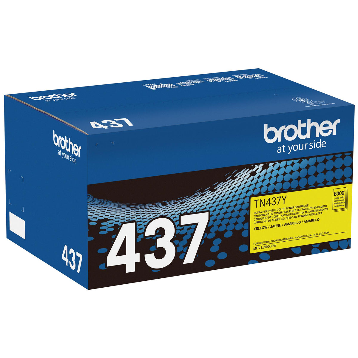 Brother Genuine TN437Y Ultra High‐Yield Yellow Toner Cartridge (TN437Y) – view 3