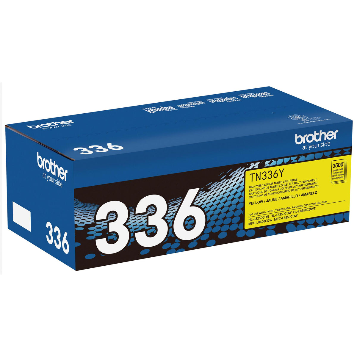 Brother TN336Y Yellow Toner Cartridge, High Yield (TN336Y) – view 3