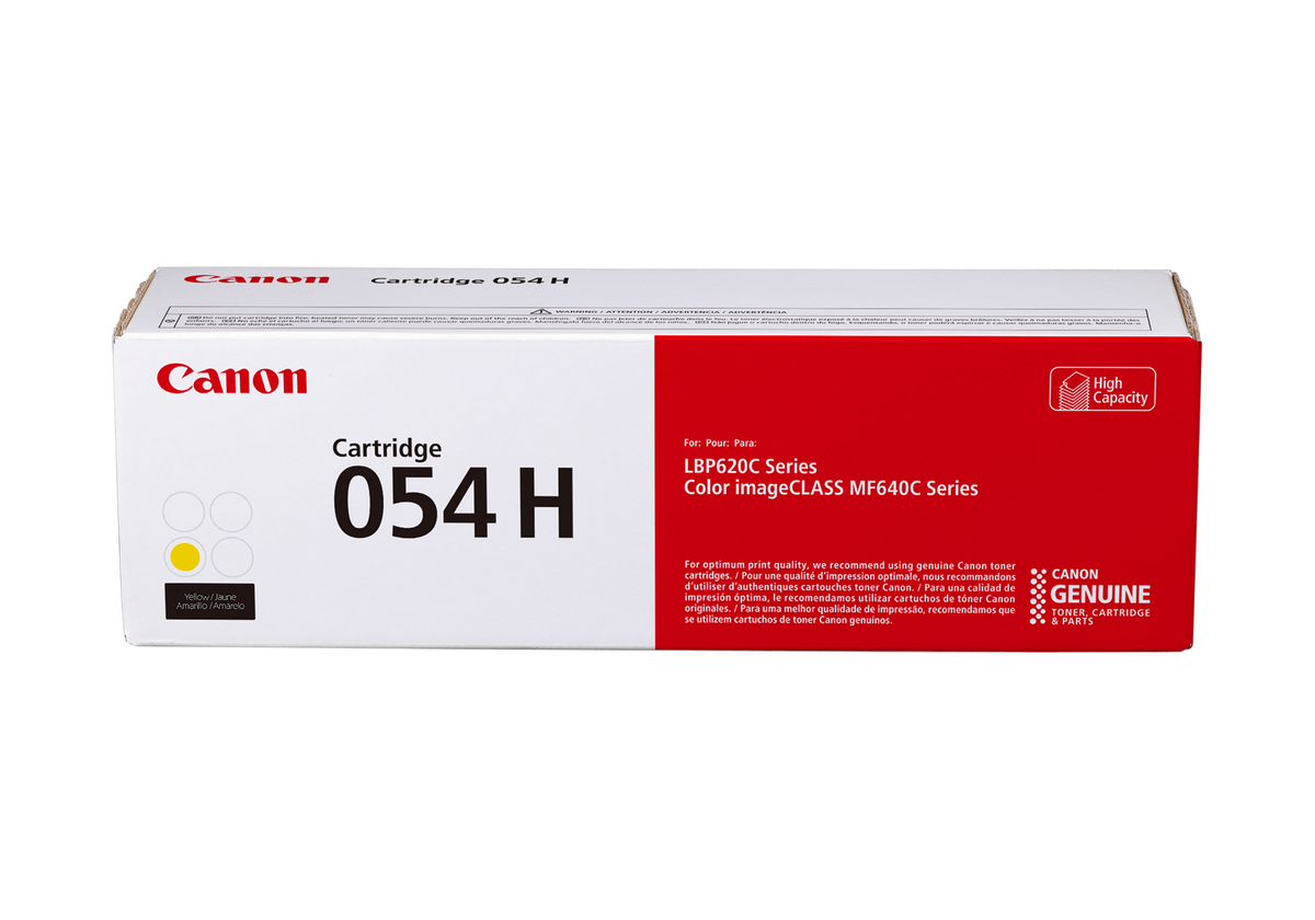 Canon 054 H Yellow Toner Cartridge, High Capacity (3025C001)