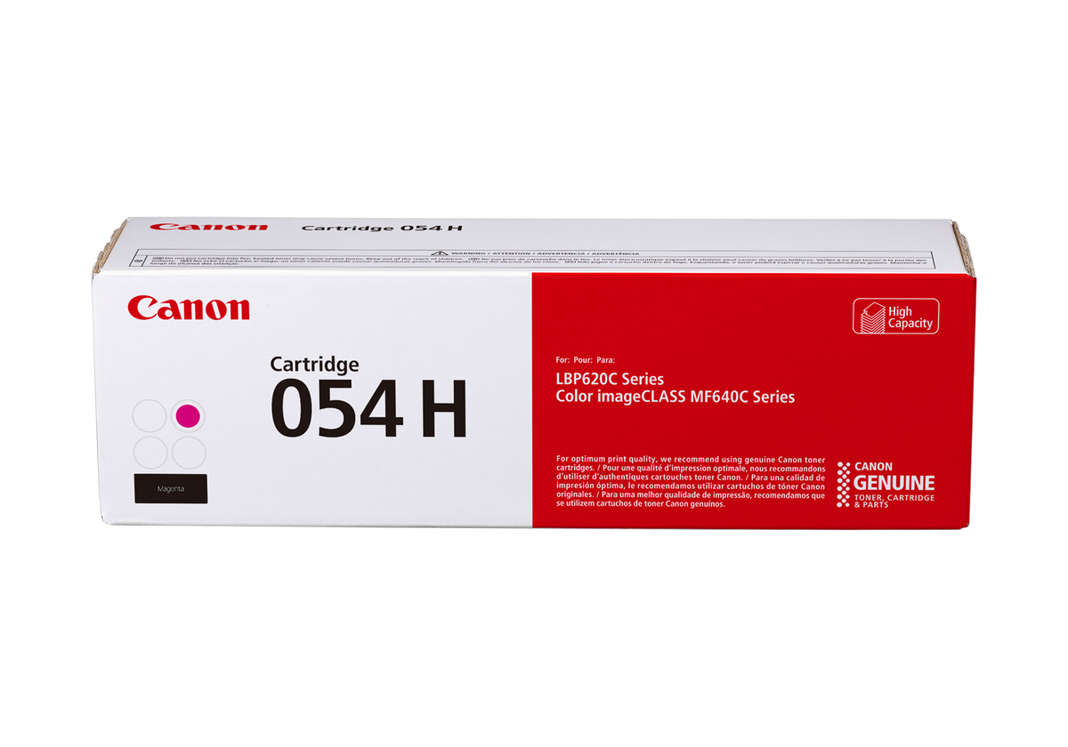 Canon 054 H Magenta Toner Cartridge, High Capacity (3026C001)