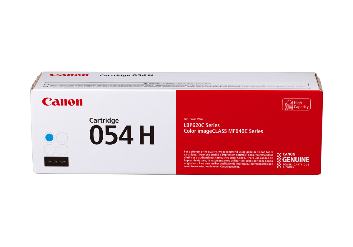 Canon 054 H Cyan Toner Cartridge, High Capacity (3027C001)