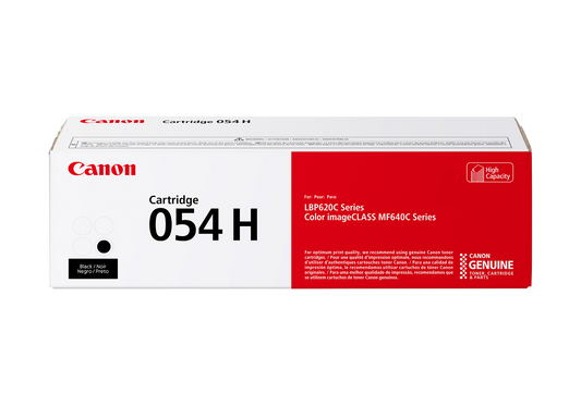 Canon 054 H Black Toner Cartridge, High Capacity (3028C001)