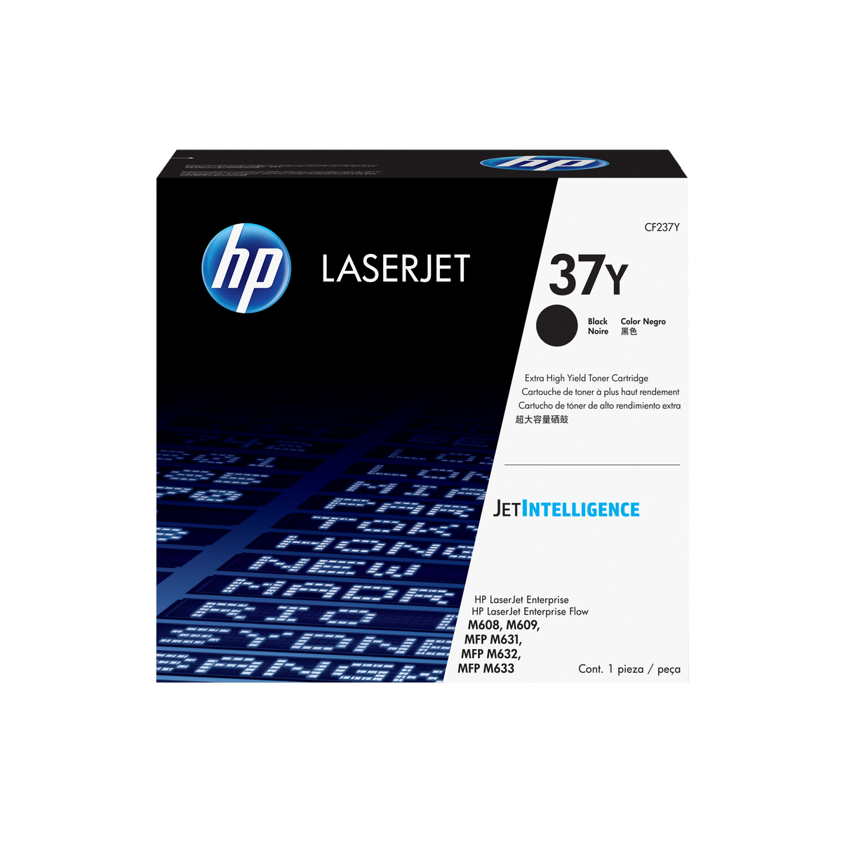 HP 37Y Extra High Yield Black Original LaserJet Toner Cartridge (CF237Y)