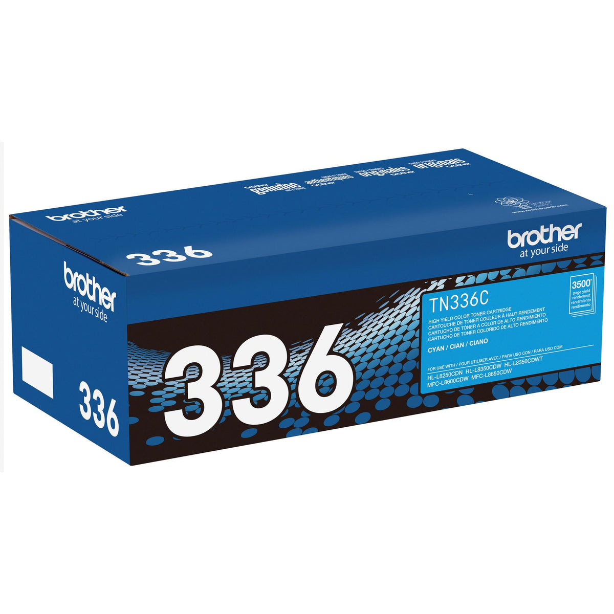 Brother TN336C Cyan Toner Cartridge, High Yield (TN336C) – view 3