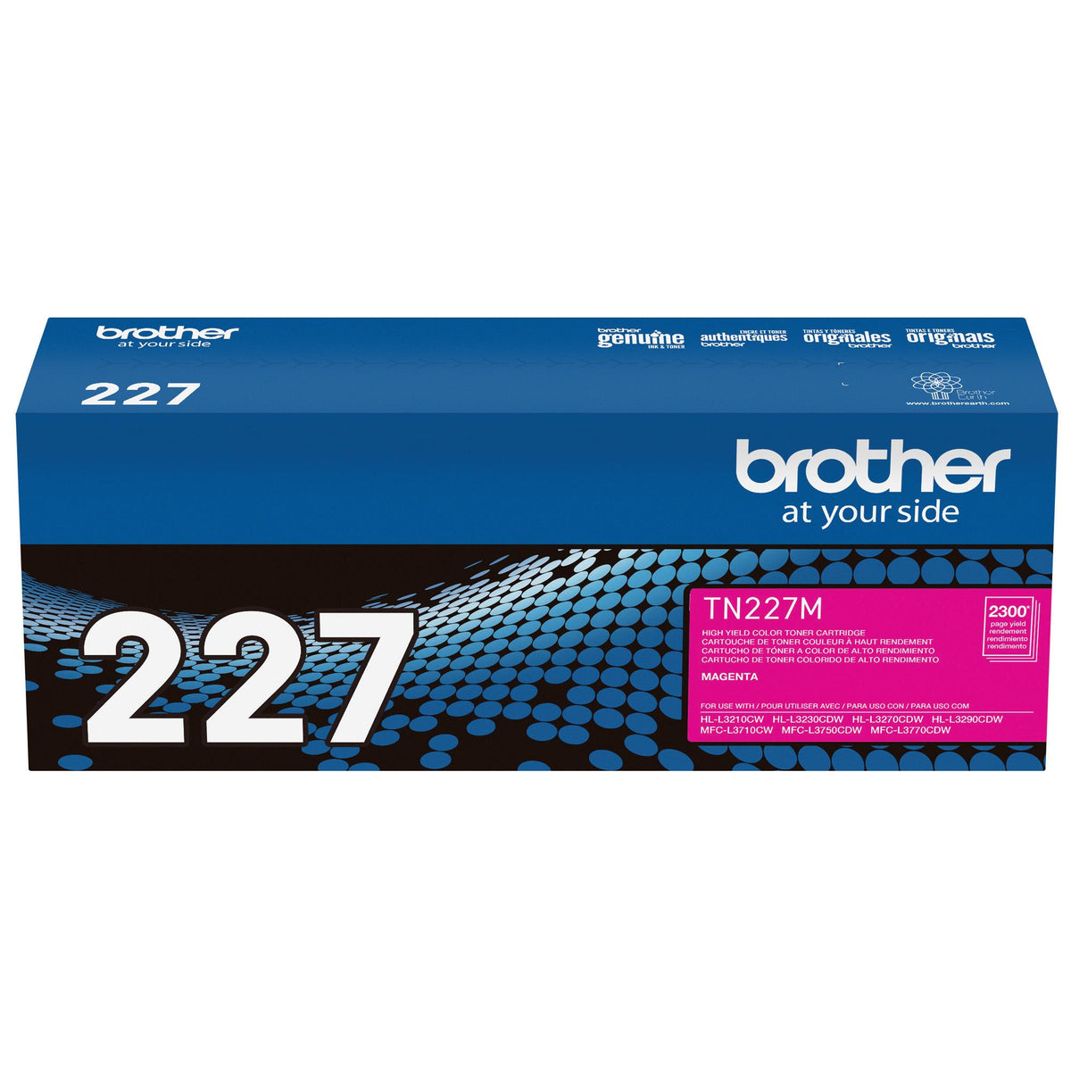Brother Genuine TN-227M High Yield Magenta Toner Cartridge (TN227M) – view 3