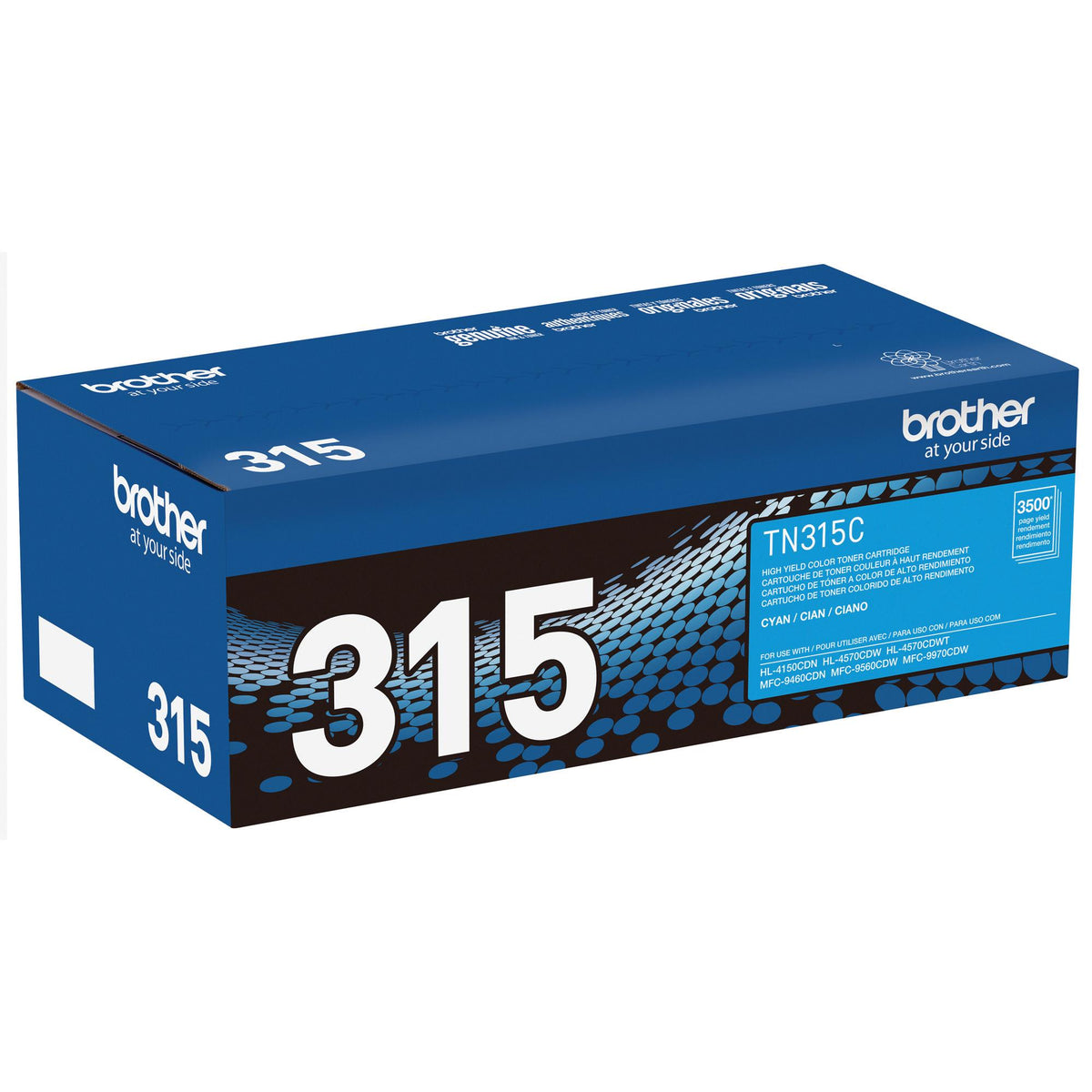 Brother TN315C Cyan Toner Cartridge, High Yield (TN315C) – view 3