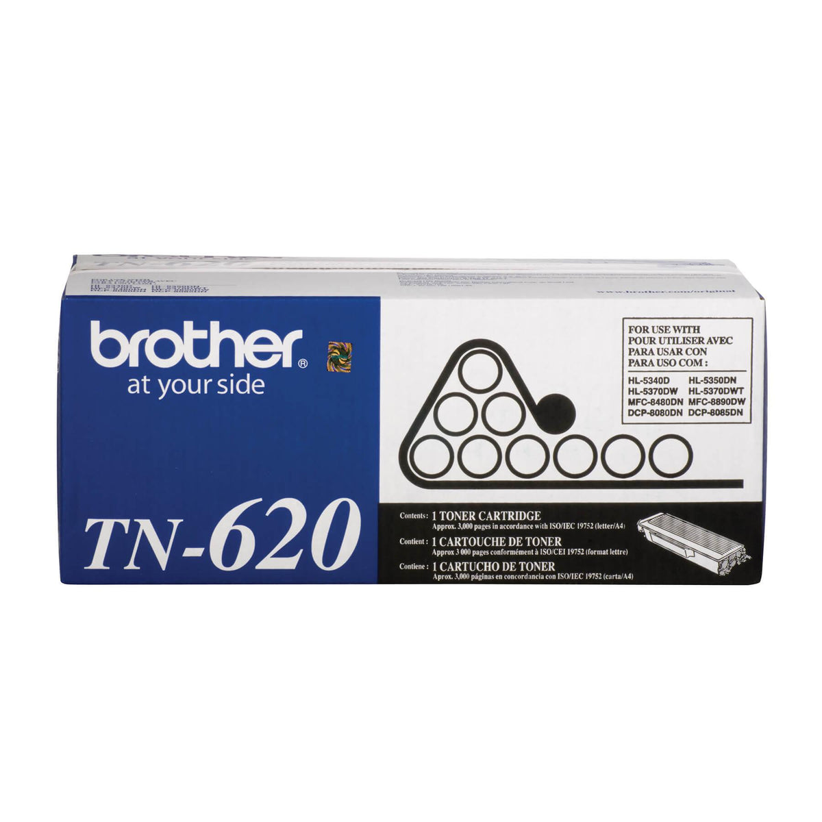 Brother TN620 Black Toner Cartridge, Standard Yield (TN620) – view 3
