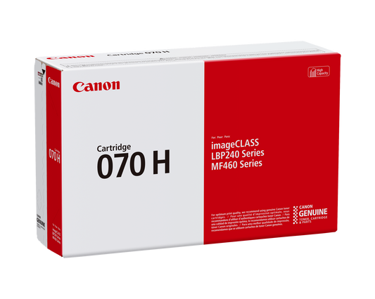 Canon 070 H Black Toner Cartridge, High Capacity (5640C001)