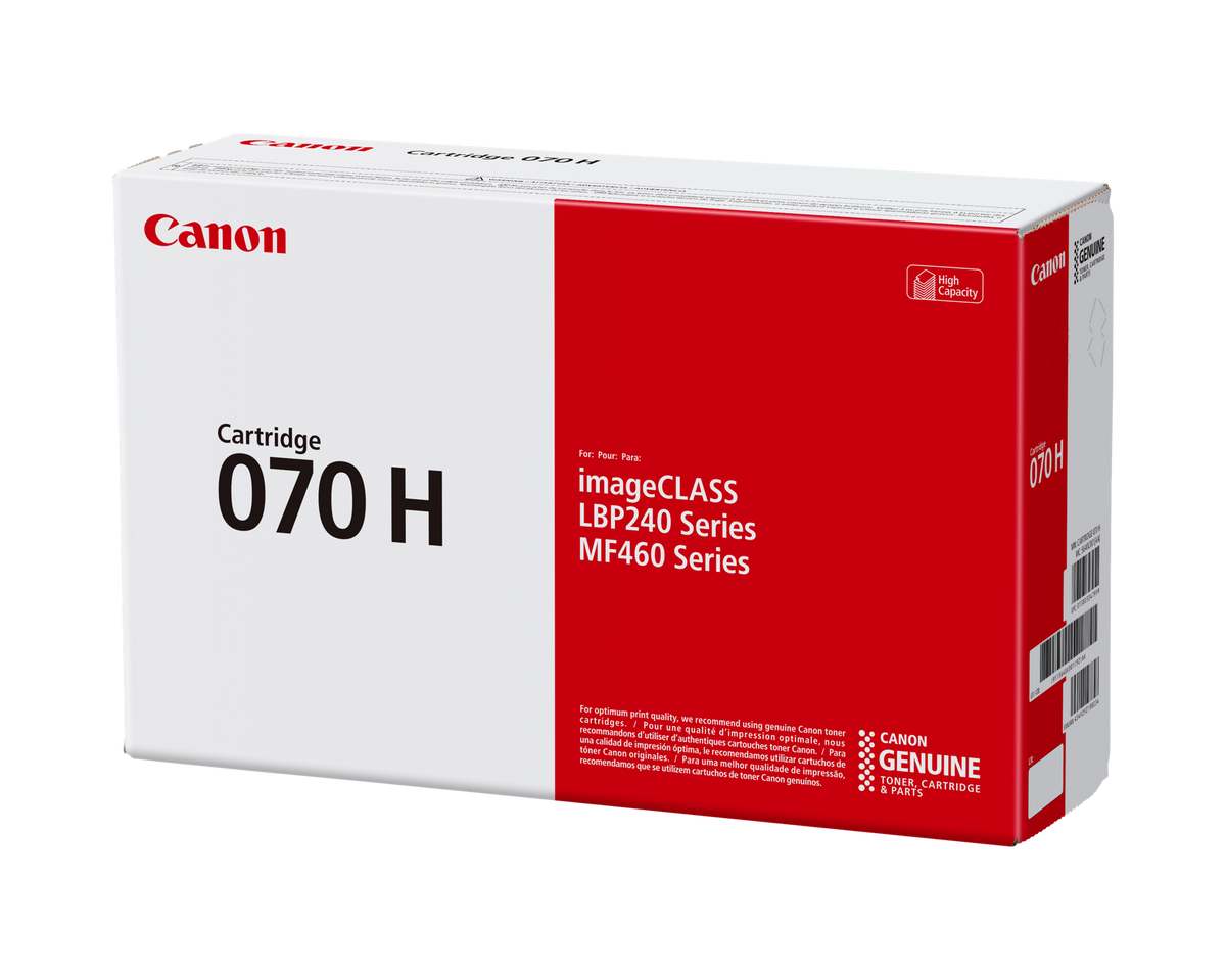 Canon 070 H Black Toner Cartridge, High Capacity (5640C001) – view 2