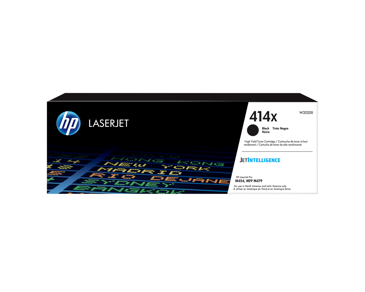 HP 414X Original Genuine OEM High-Yield Black Toner Cartridge