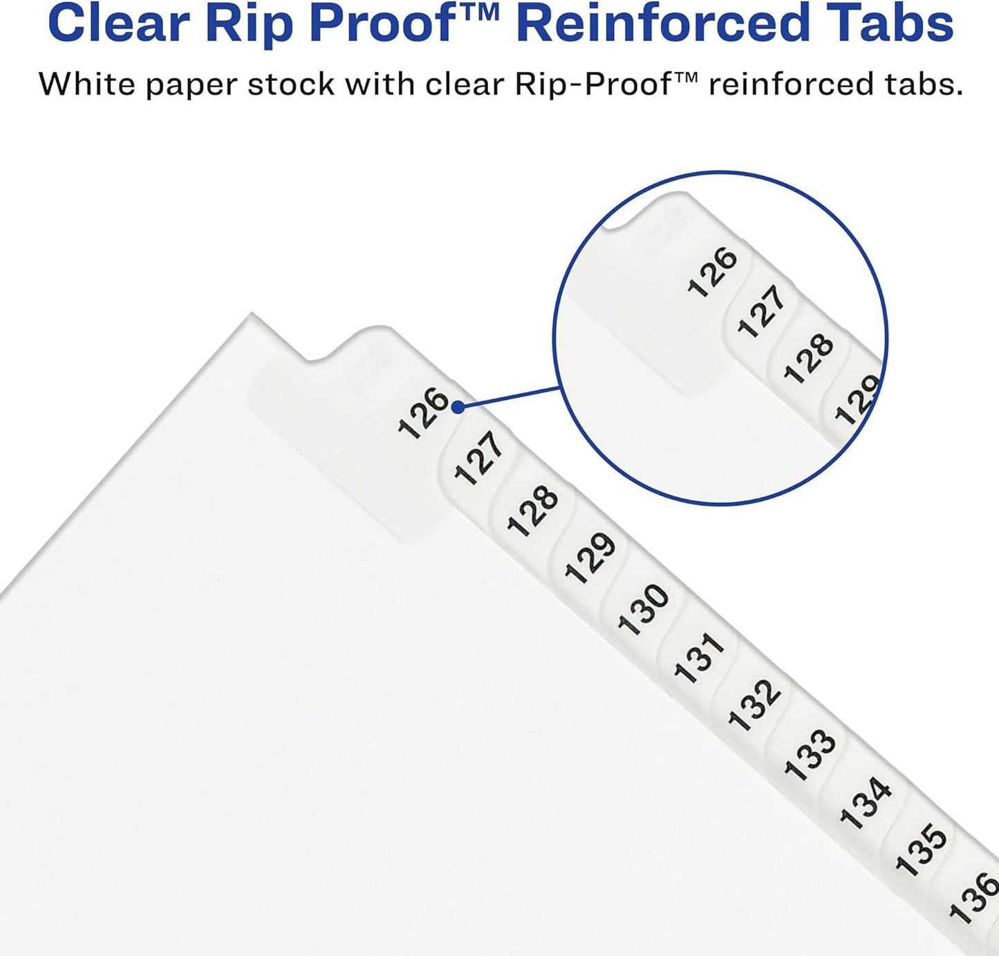 Avery® 11370 Premium Collated 1-25 Tab Table of Contents Legal Exhibit Dividers