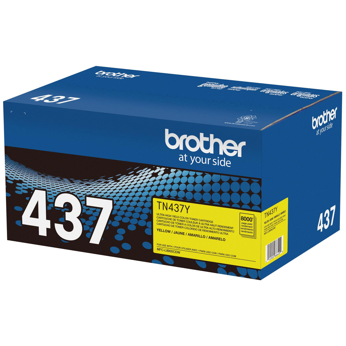 Brother Genuine TN437Y Ultra High‐Yield Yellow Toner Cartridge (TN437Y) – view 2