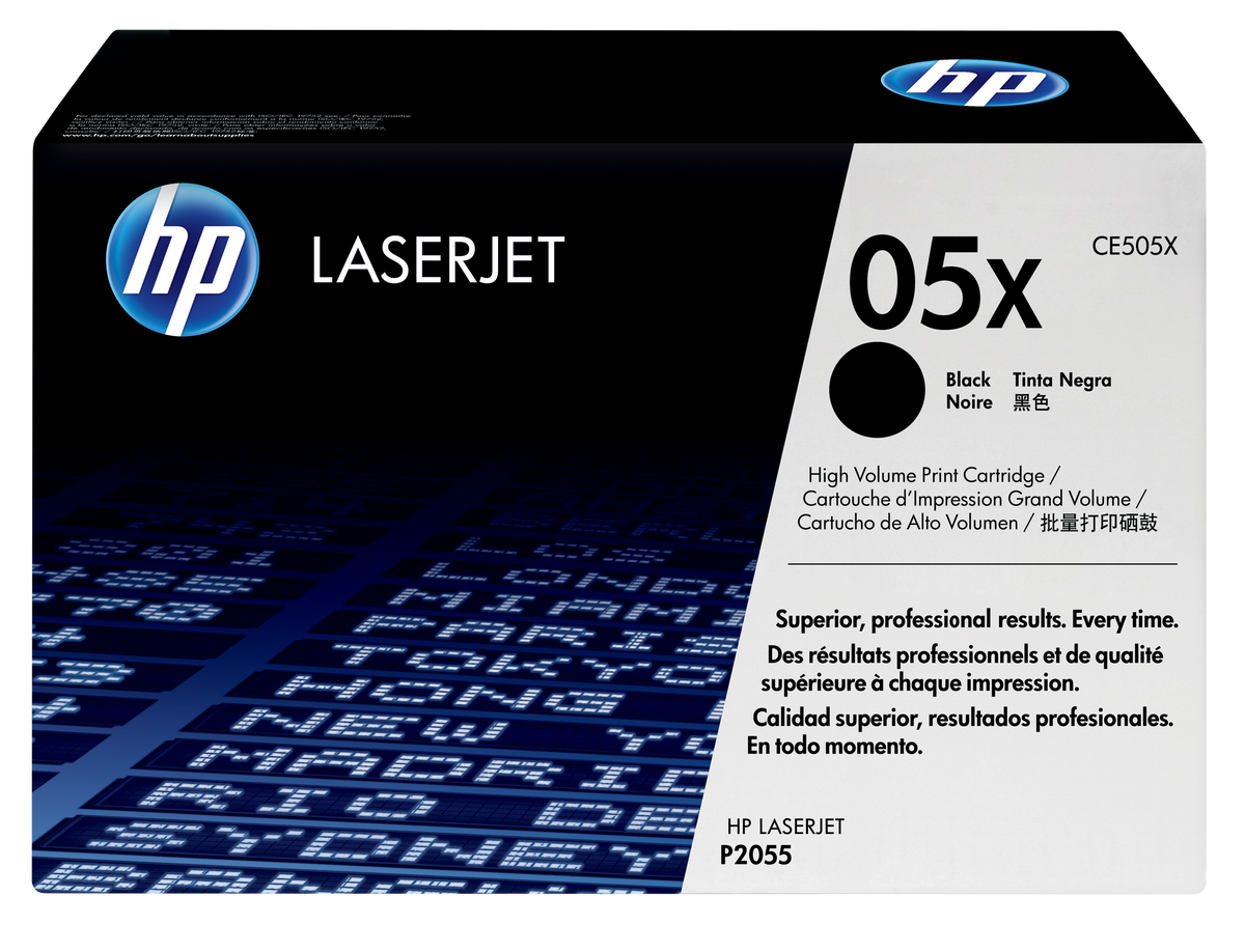 HP 05X High Yield Black Original LaserJet Toner Cartridge (CE505X)