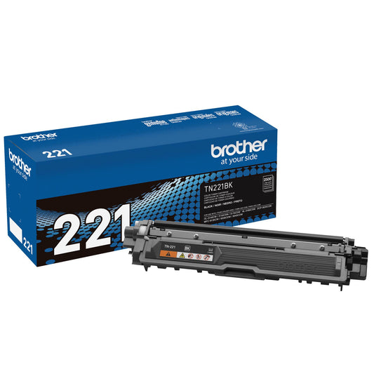 Brother TN221BK Black Toner Cartridge, Standard Yield (TN221BK)