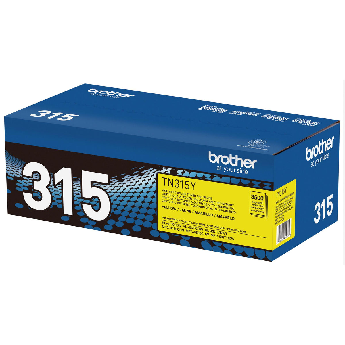 Brother TN315Y Yellow Toner Cartridge, High Yield (TN315Y) – view 2