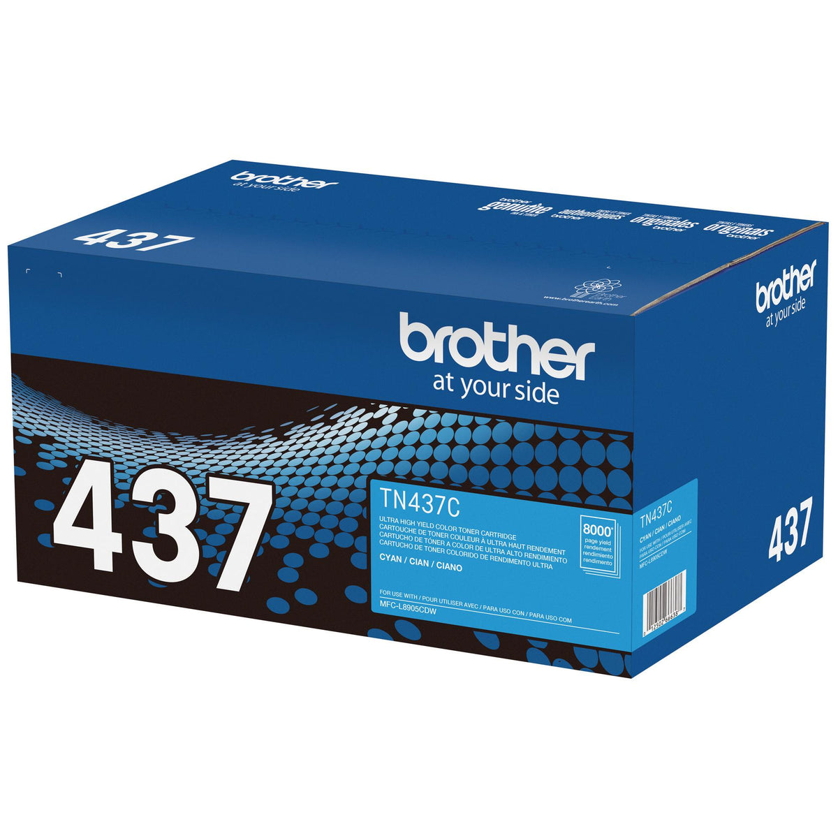 Brother Genuine TN437C Ultra High‐Yield Cyan Toner Cartridge (TN437C) – view 2