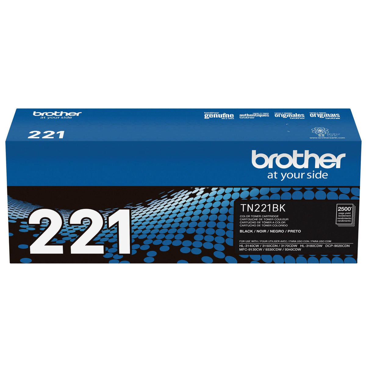 Brother TN221BK Black Toner Cartridge, Standard Yield (TN221BK) – view 2