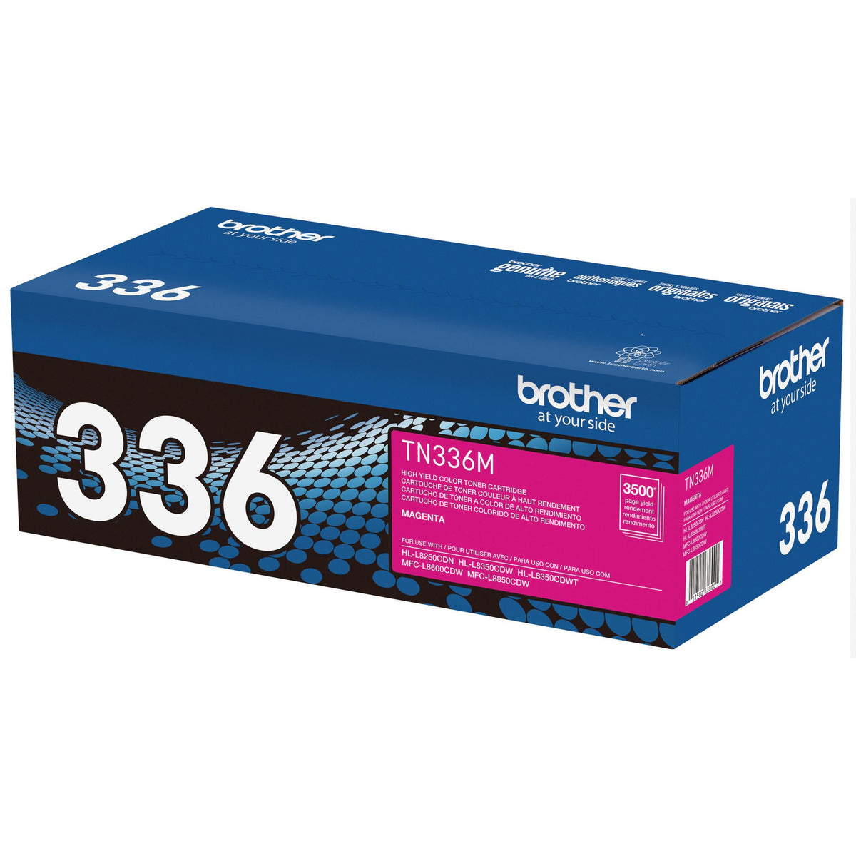 Brother TN336M Magenta Toner Cartridge, High Yield (TN336M) – view 2