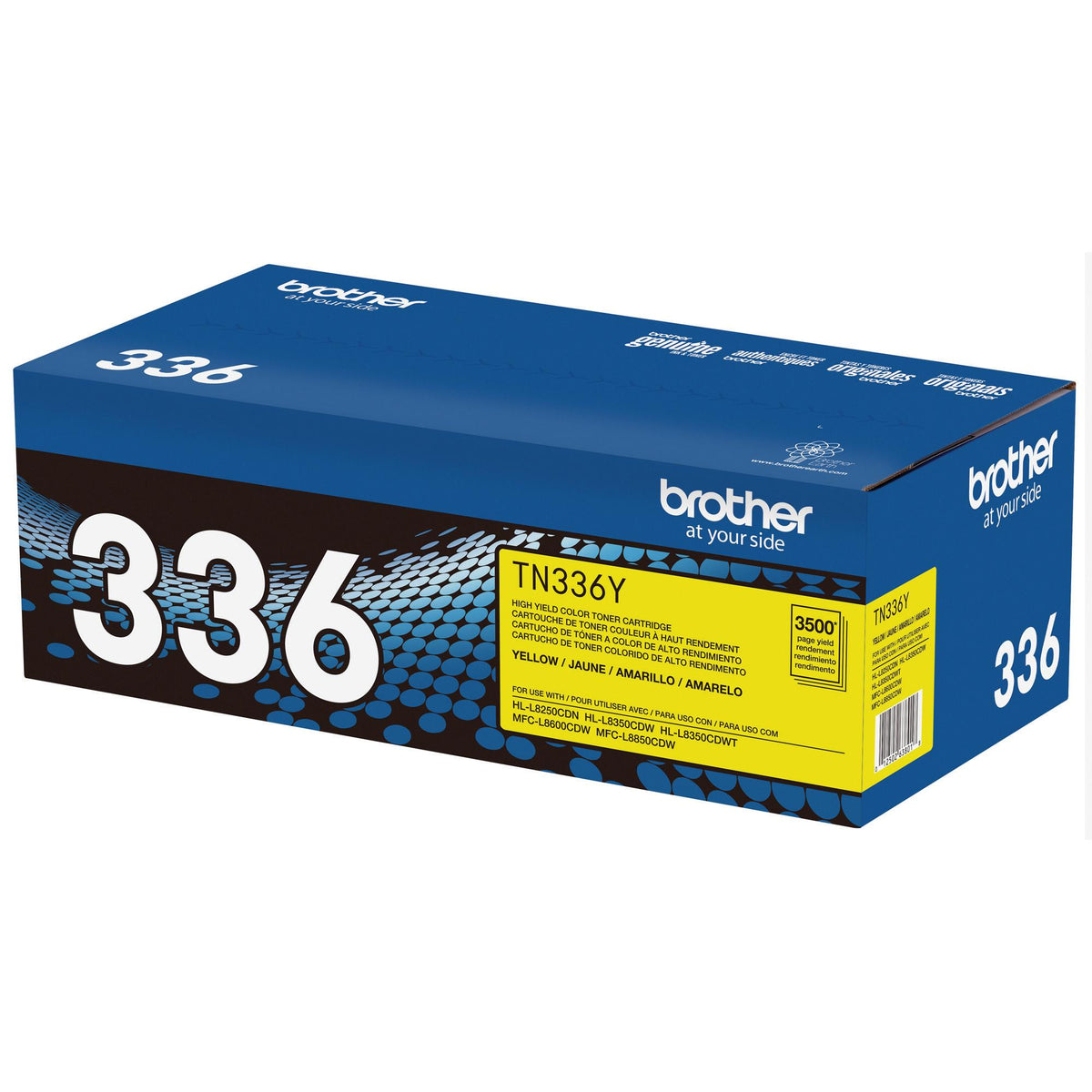 Brother TN336Y Yellow Toner Cartridge, High Yield (TN336Y) – view 2