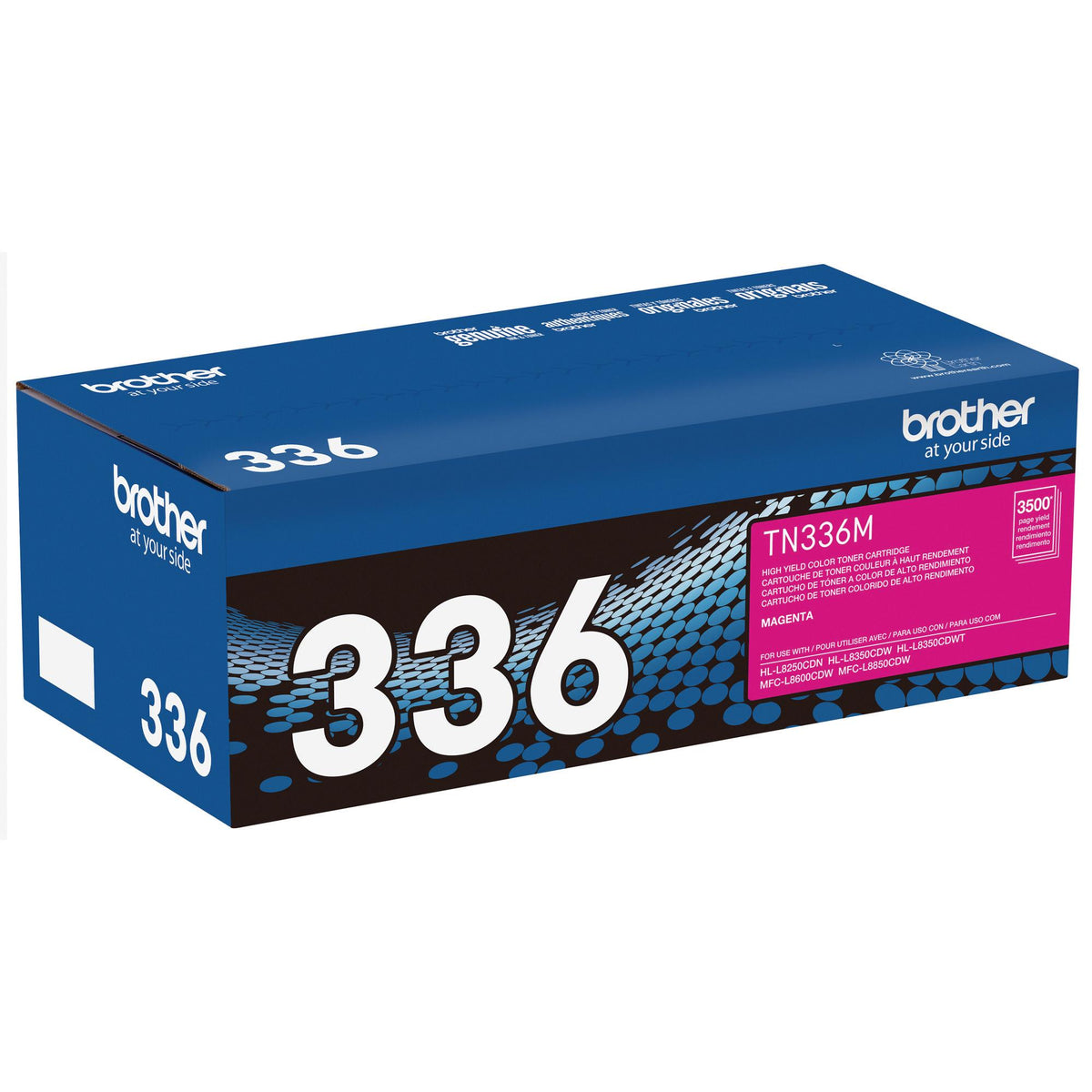 Brother TN336M Magenta Toner Cartridge, High Yield (TN336M) – view 3