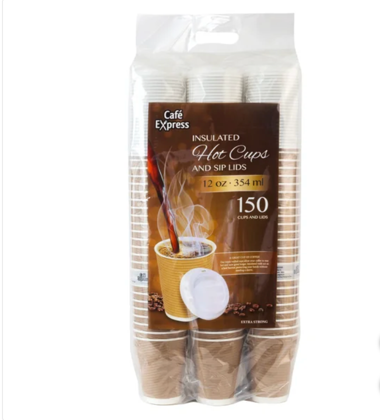 Cups and Lid, 150-pack