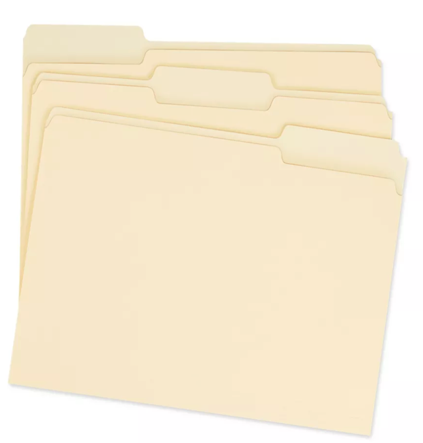 File Folders Legal Size- 200 Pack