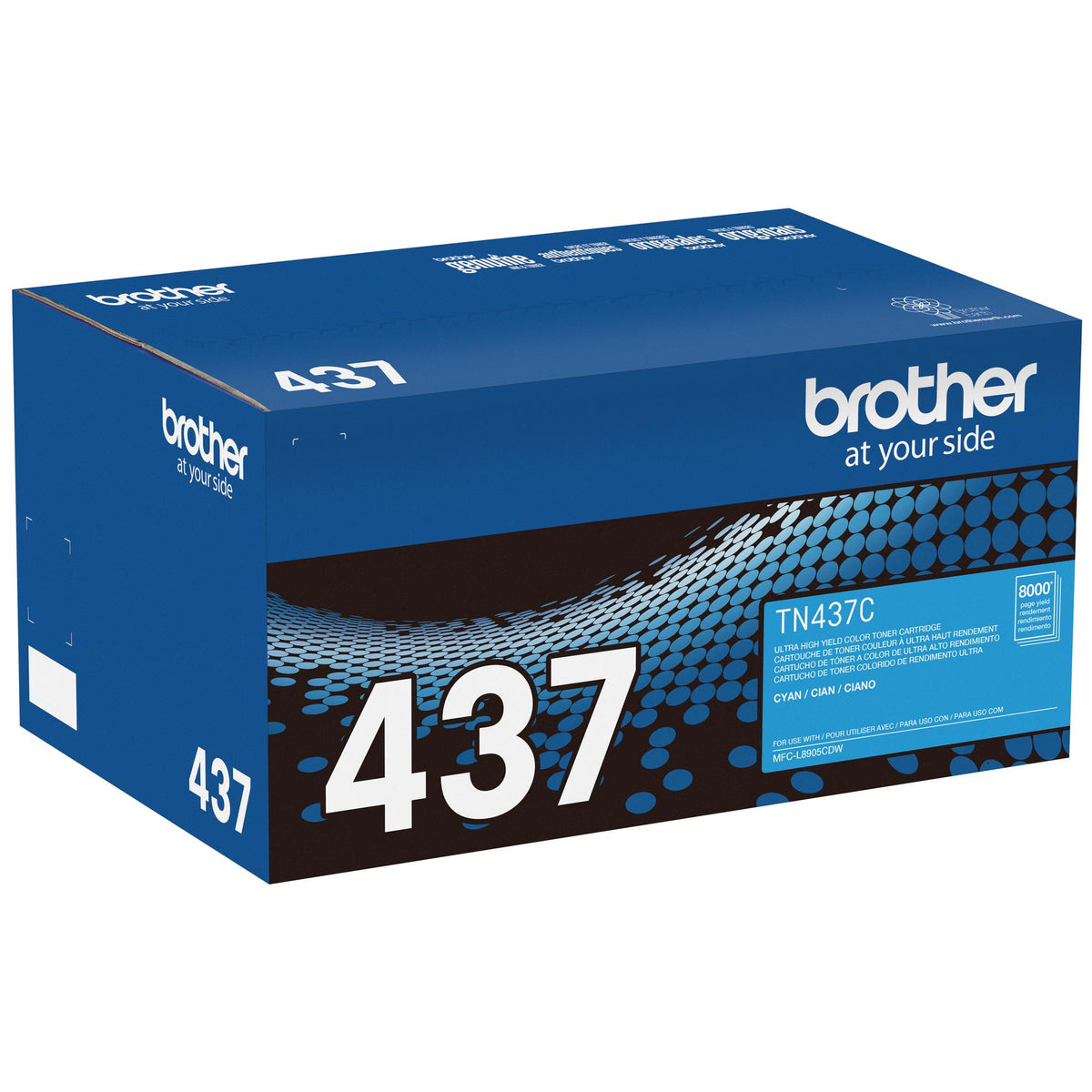 Brother Genuine TN437C Ultra High‐Yield Cyan Toner Cartridge (TN437C) – view 3