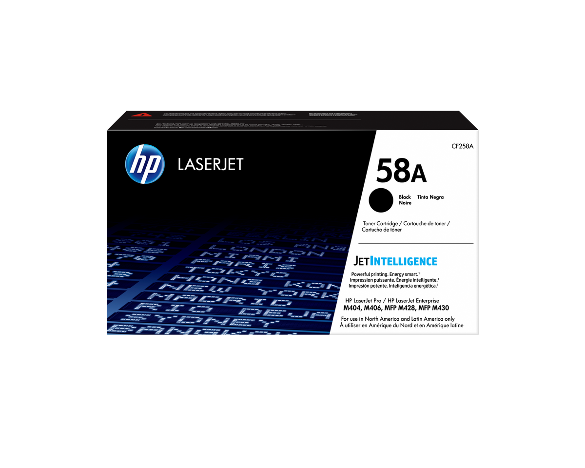 HP 58A Black Original LaserJet Toner Cartridge (CF258A)
