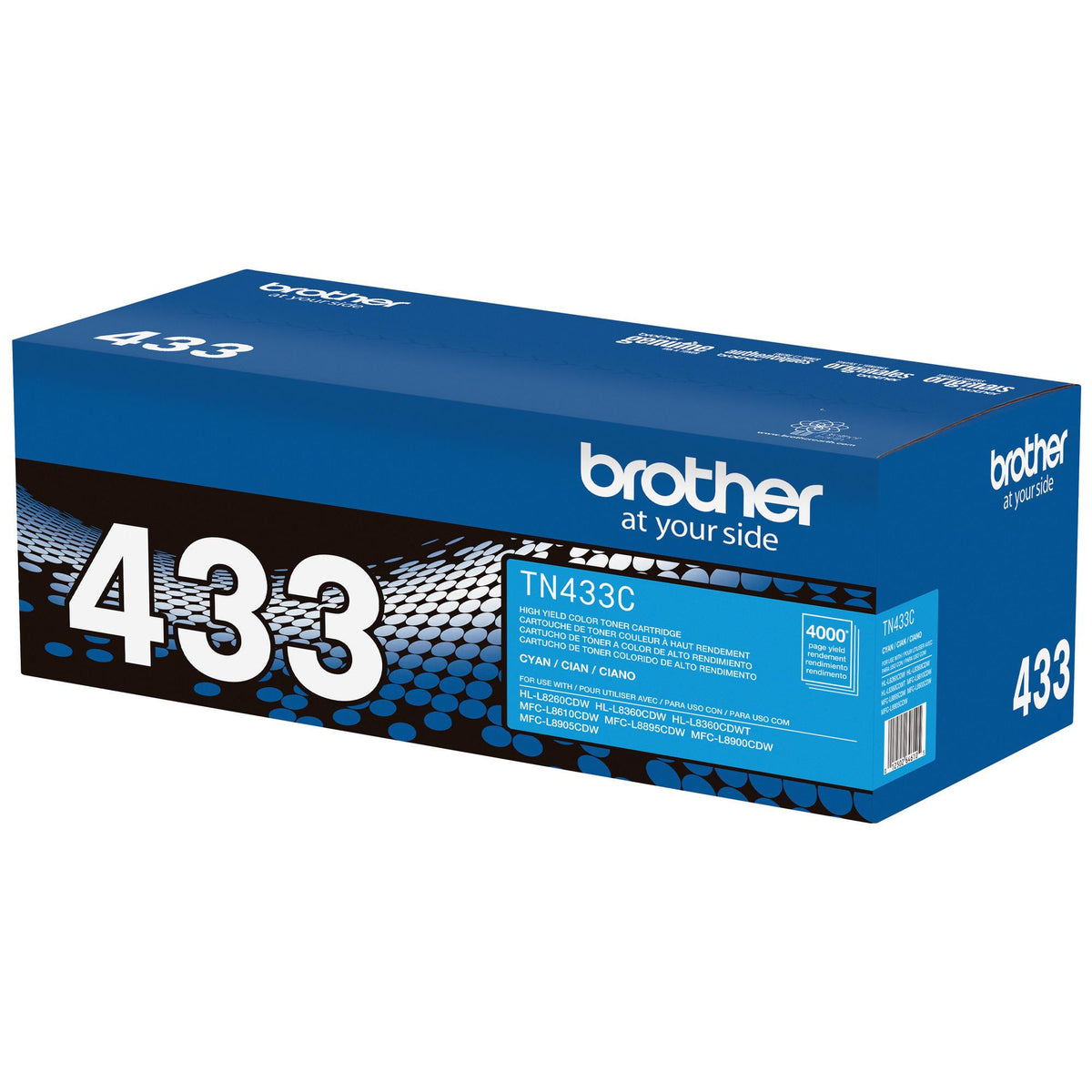 Brother TN433C Cyan Toner Cartridge, High Yield (TN433C) – view 2