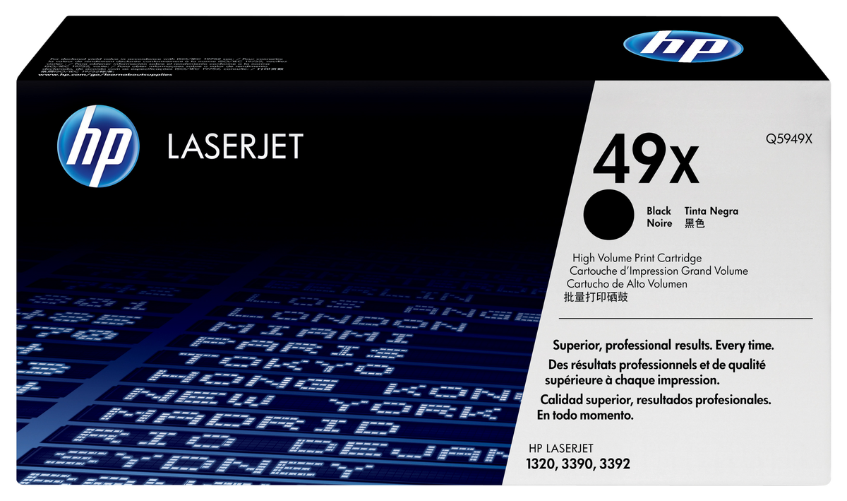 HP 49X High Yield Black Original LaserJet Toner Cartridge (Q5949X)