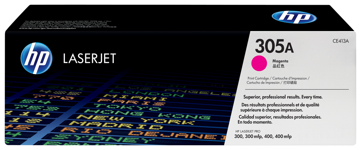 HP 305A Magenta Original LaserJet Toner Cartridge (CE413A)