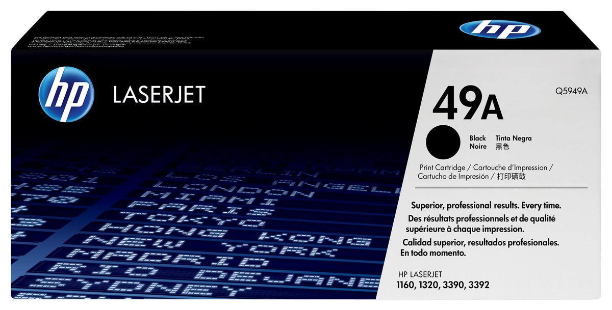 HP 49A Black Original LaserJet Toner Cartridge (Q5949A)