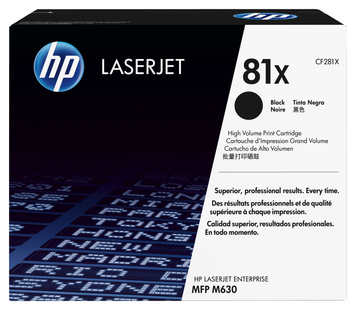 HP 81X High Yield Black Original LaserJet Toner Cartridge (CF281X)