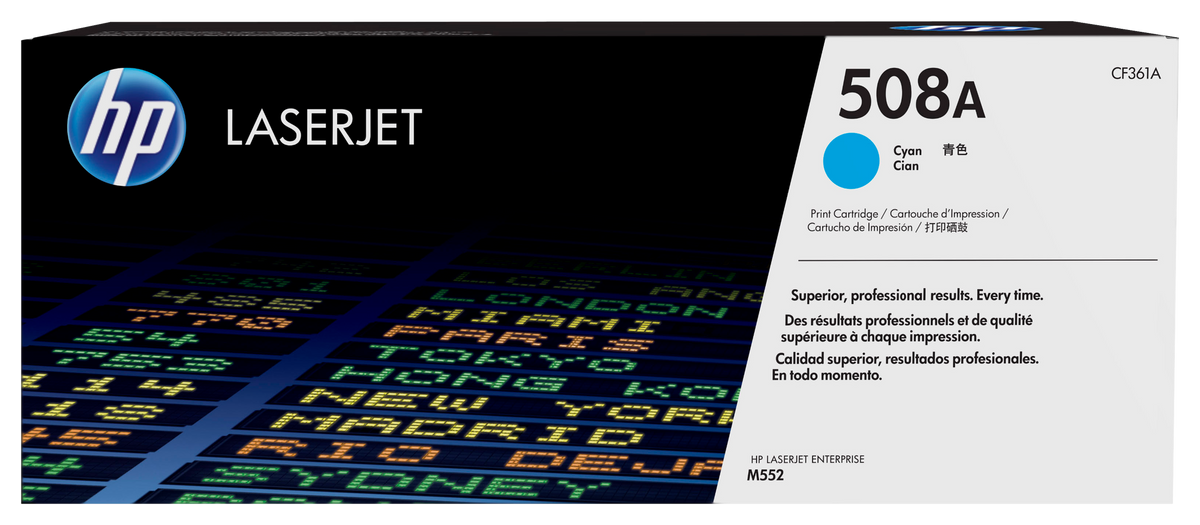 HP 508A Cyan Original LaserJet Toner Cartridge (CF361A)