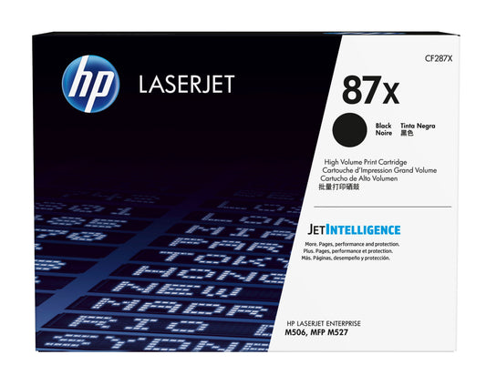 HP 87X (CF287X) Original Genuine OEM High-Yield Black Toner
