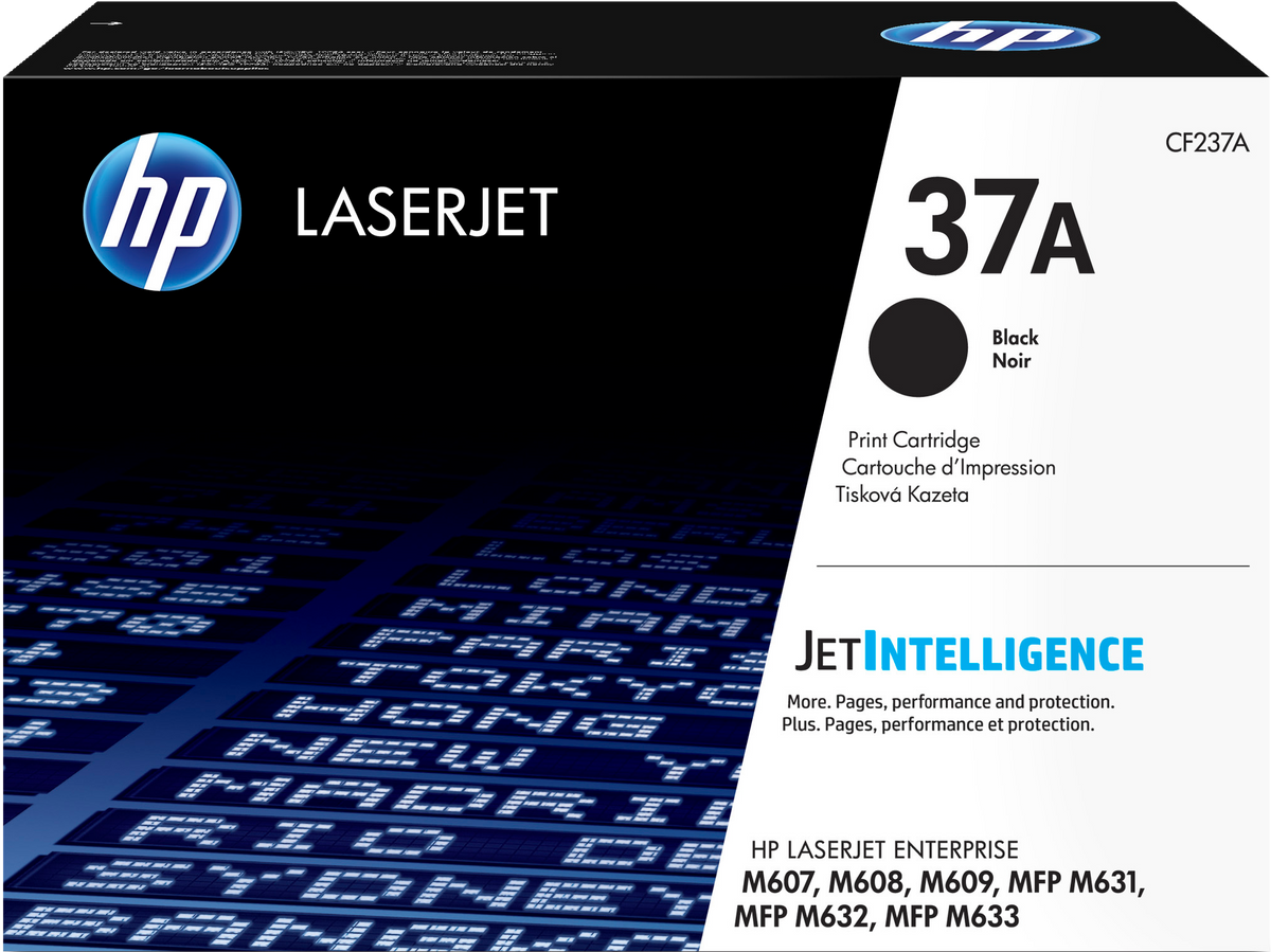 HP 37A Black Original LaserJet Toner Cartridge (CF237A)