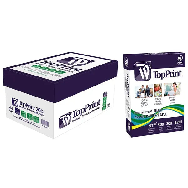 TopPrint Letter Premium Multi-use Paper - Bright